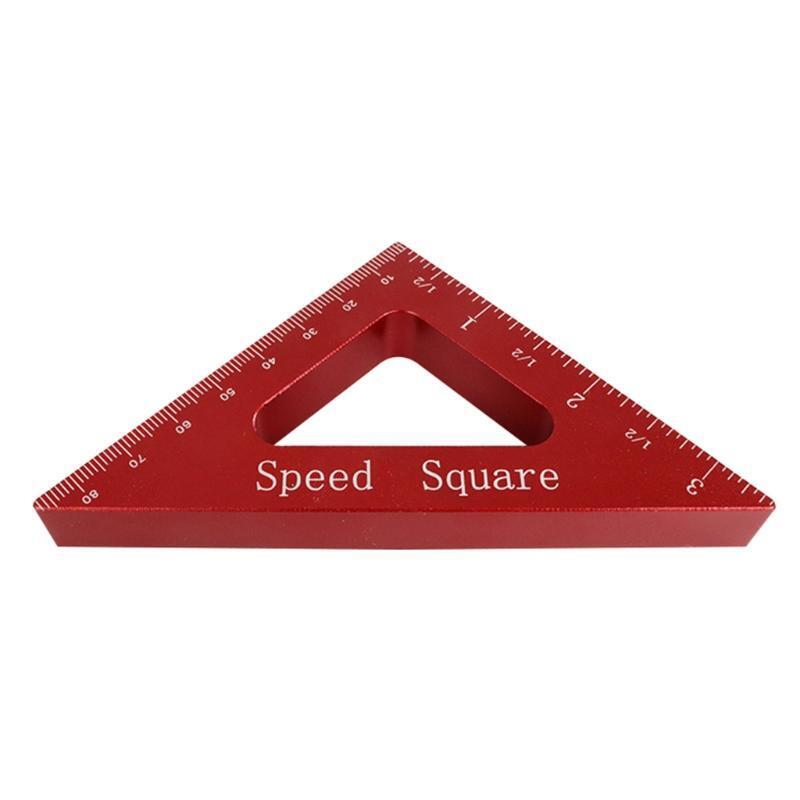 Aluminum Alloy Triangle Ruler Carpentry Squares Precision Woodworking Tools