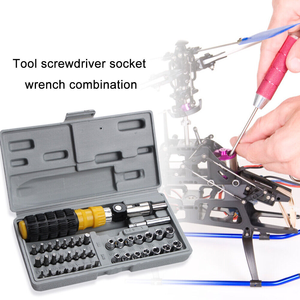 41pcs/set Multifunction Screwdriver Bit Tool Kit Socket Wrench Repair Tools