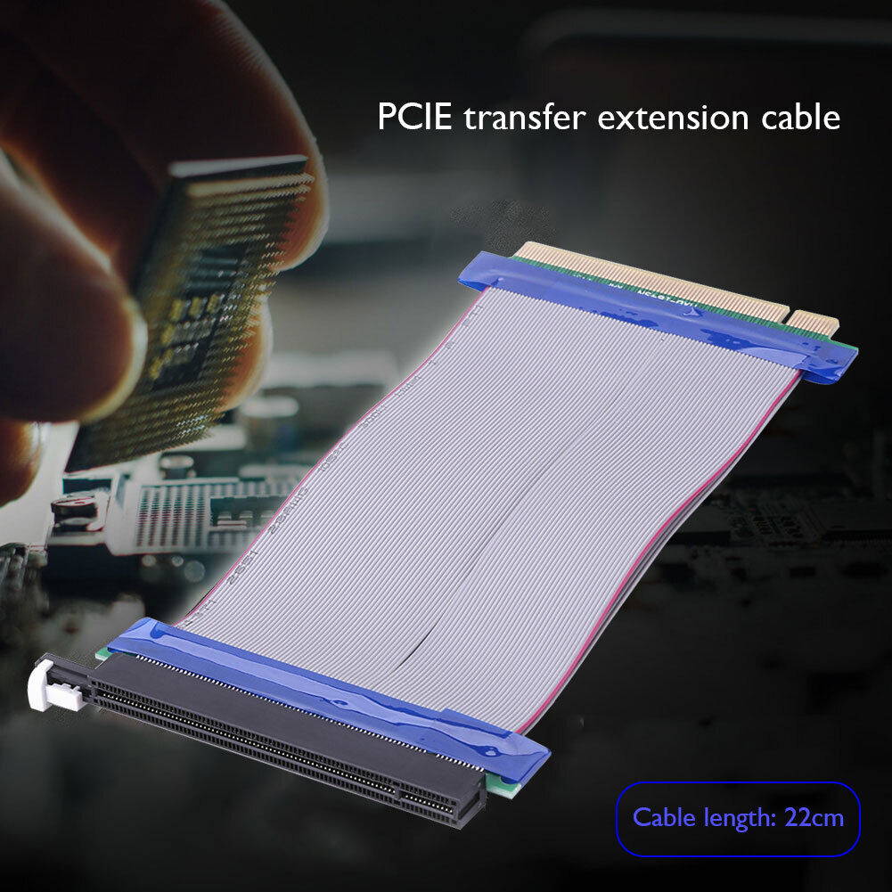 PCIE X16 PCI Express Riser Extender Card Adapter Extension Power Cord Cable