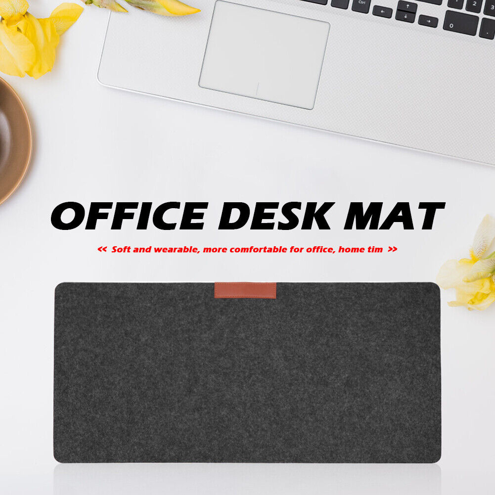 Office Computer Table Mat Keyboard Felt Laptop Cushion Mouse Pad (Grey)