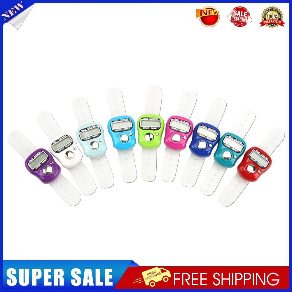 Electronic Finger Counter Ring LED Portable Digital Row Tally Pedometer