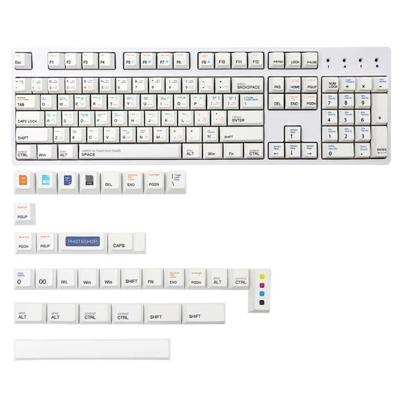 136Keys Cherry Profile Custom Keycap PBT Dye Sublimation for Mechanical Keyboard