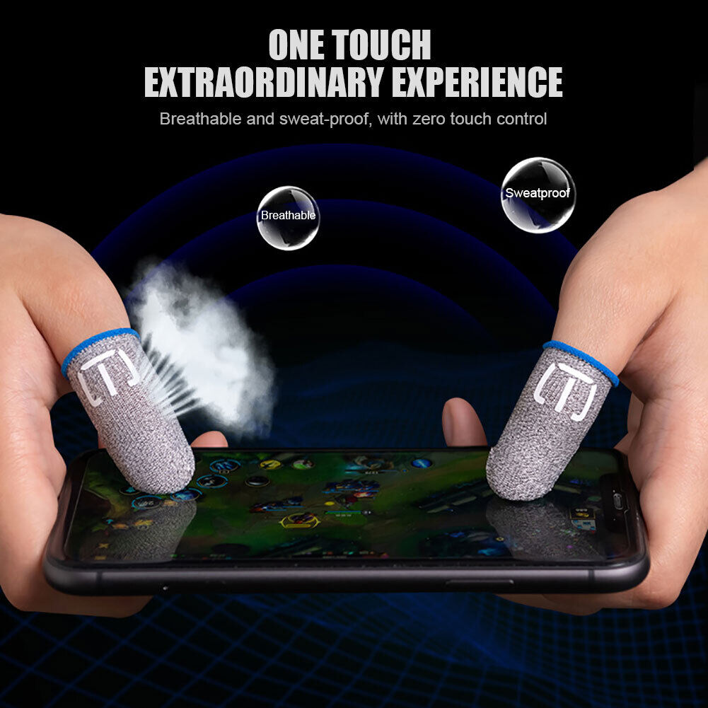 Finger Glove Fingertips for PUBG Game Gaming Thumb Sleeve Touch Screen (F1)