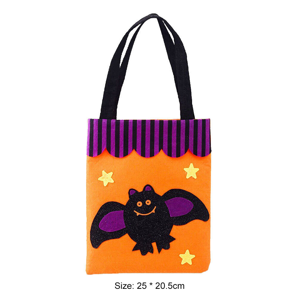 Halloween Non-woven Candy Bags Trick or Treat Tote Party Decoration (Bat)