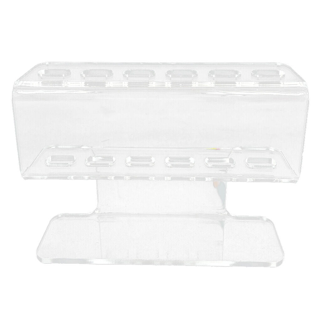 Clear Eyelashes Extension Tweezers Holder Dresser Desk Display Stand Shelf