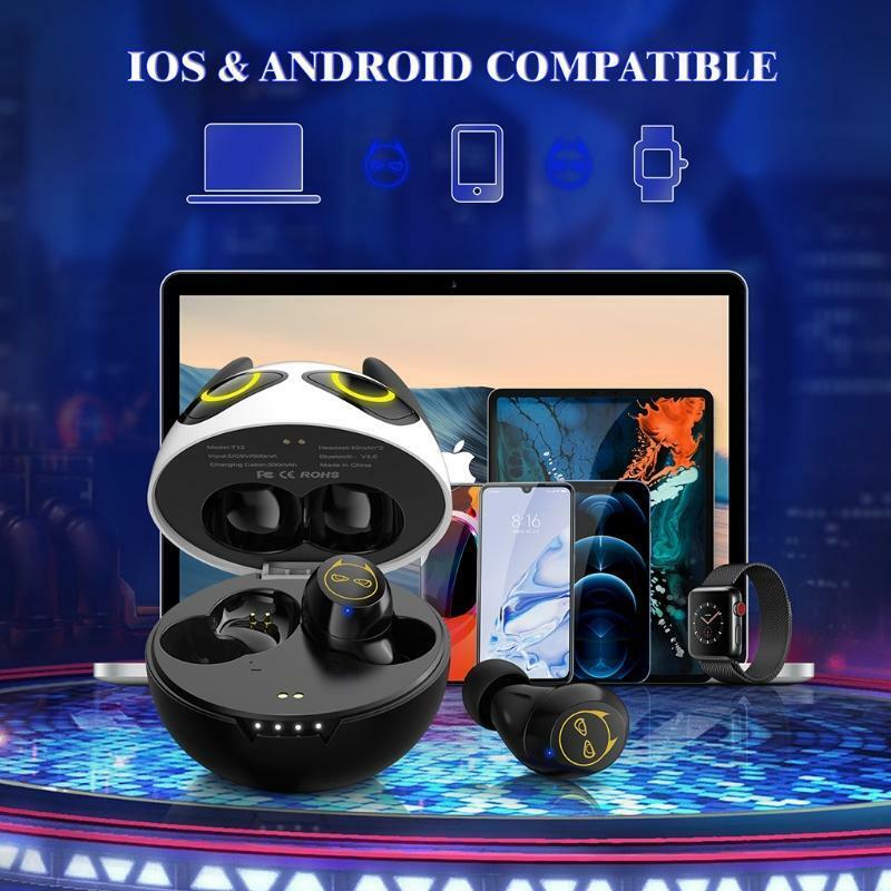 3-4Hours Using Time Bluetooth-compatible Earpiece in-Ear Rechargeable Case