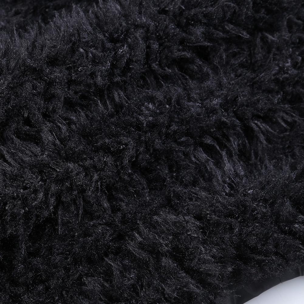 Solid Winter Fashion Cardigan Coat Long Sleeve Women Outerwear (Black XL)
