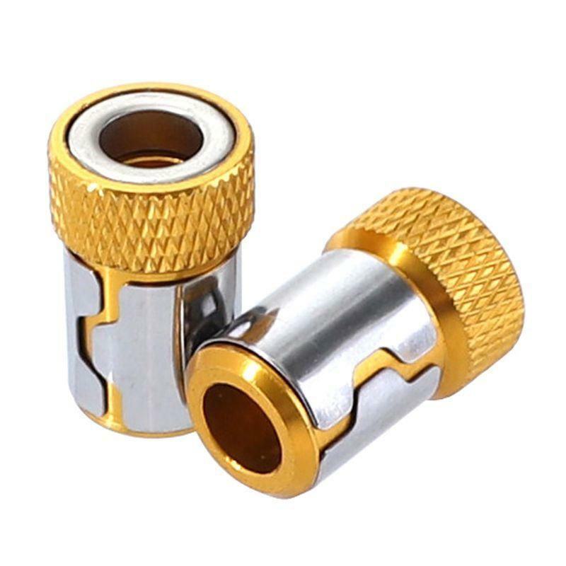 Screwdriver Bits Magnetic Ring 1/4" 6.35mm Metal Strong Magnetizer Screw for