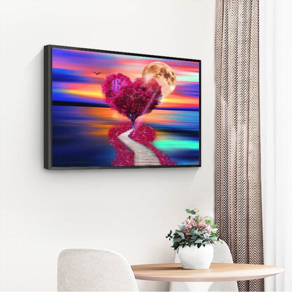 Heart Tree DIY Rhinestone Mosaic Picture Full Drill Diamond Painting Kit