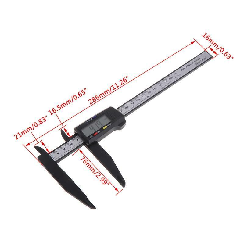 200MM 8 Inch LCD Digital Vernier Caliper Electronic Carbon Fiber Gauge
