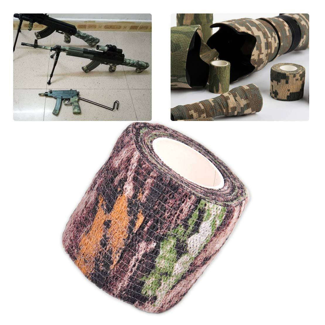 amo Camouflage Stealth Tape Military Army Outdoor Hunting Camping Wrap Li