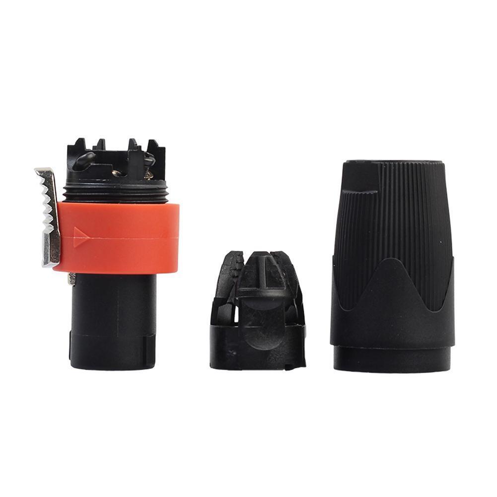 2pcs 4-Pole Male Audio Cable Connector Plug for Cable NEUTRIK NL4FC