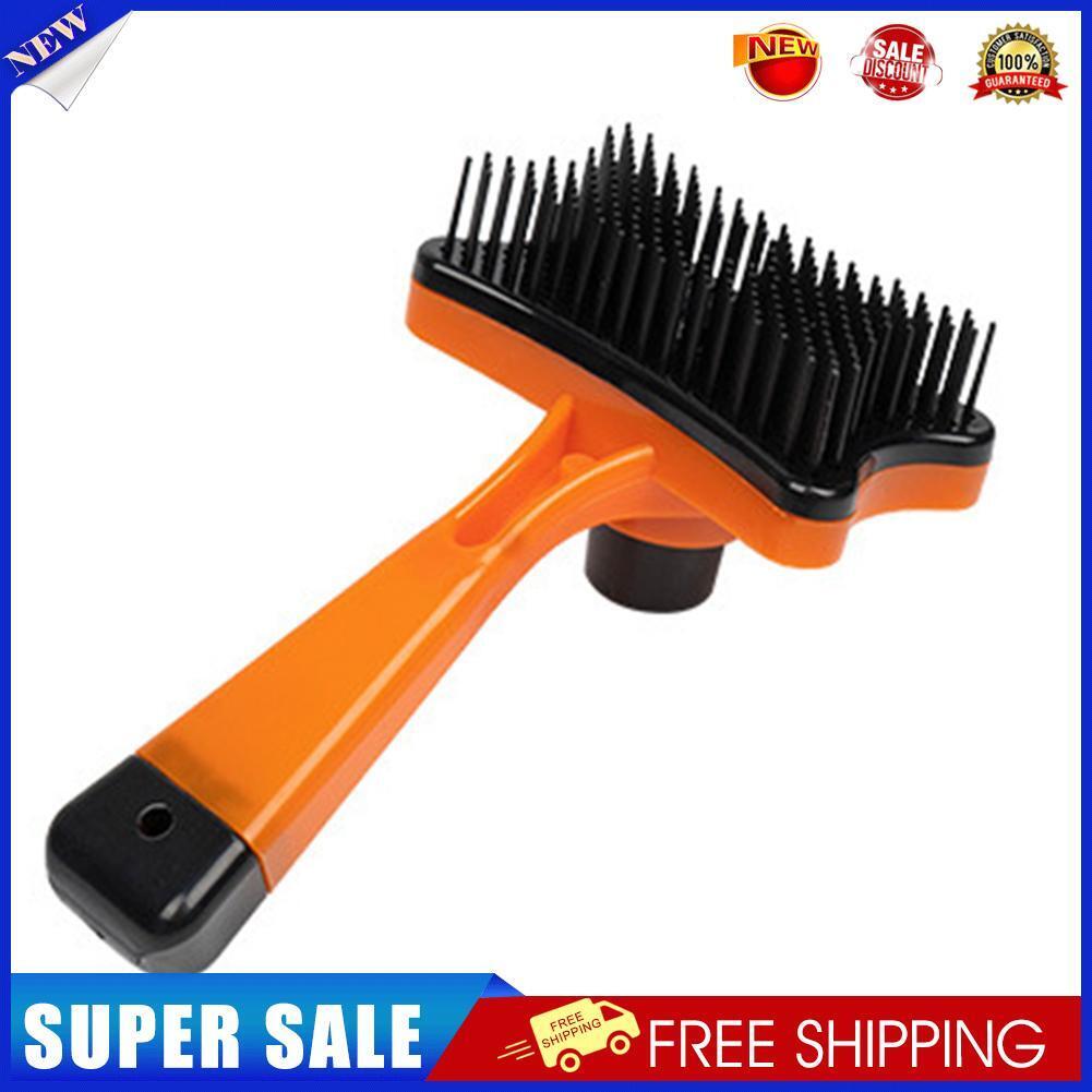 Dog Cat Brush Hair Removal Shedding Comb Puppy Kitten Fur Groomer (Orange)