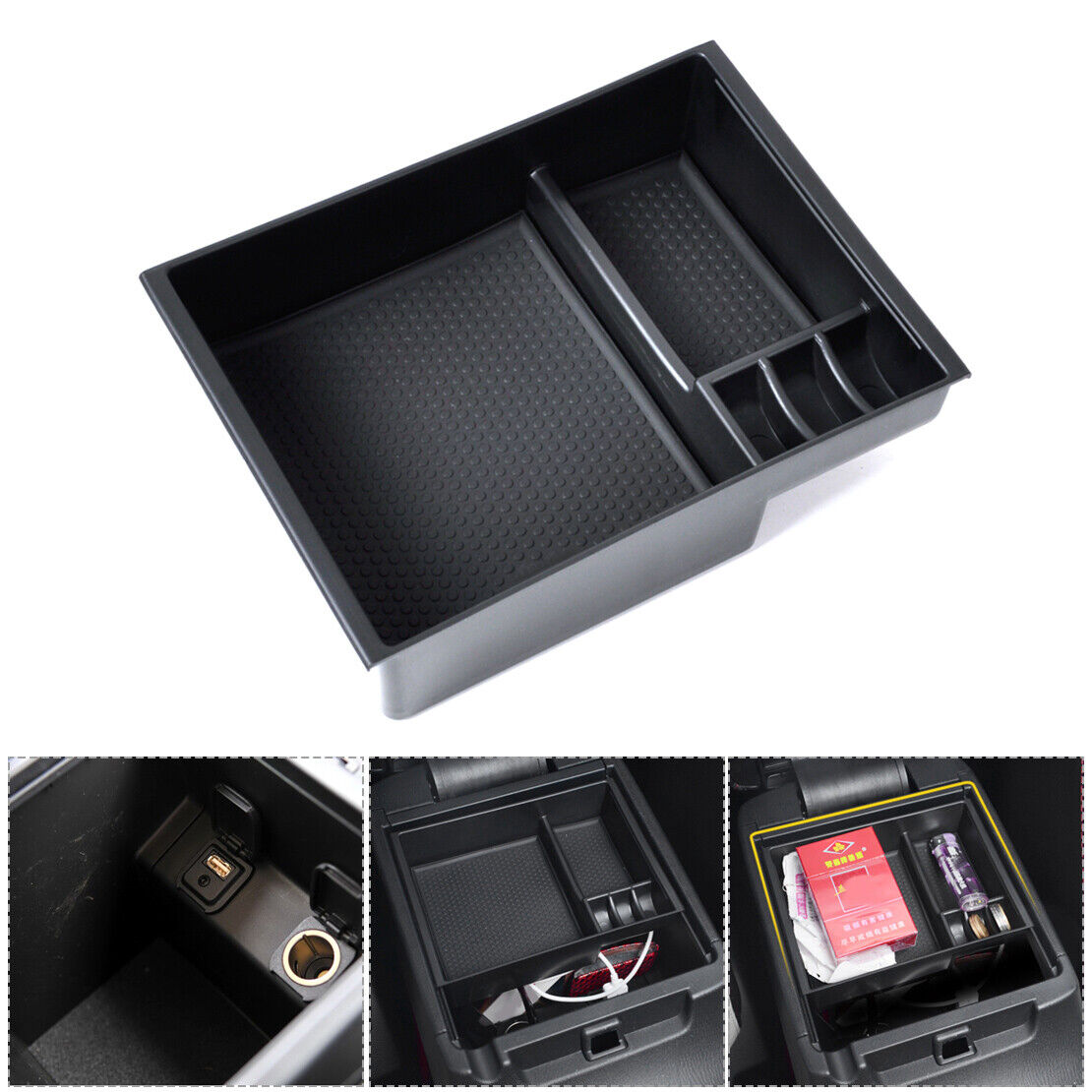 Armrest Secondary Storage Box Holder Container fit for Mazda 6 Atenza 2013-15 Li