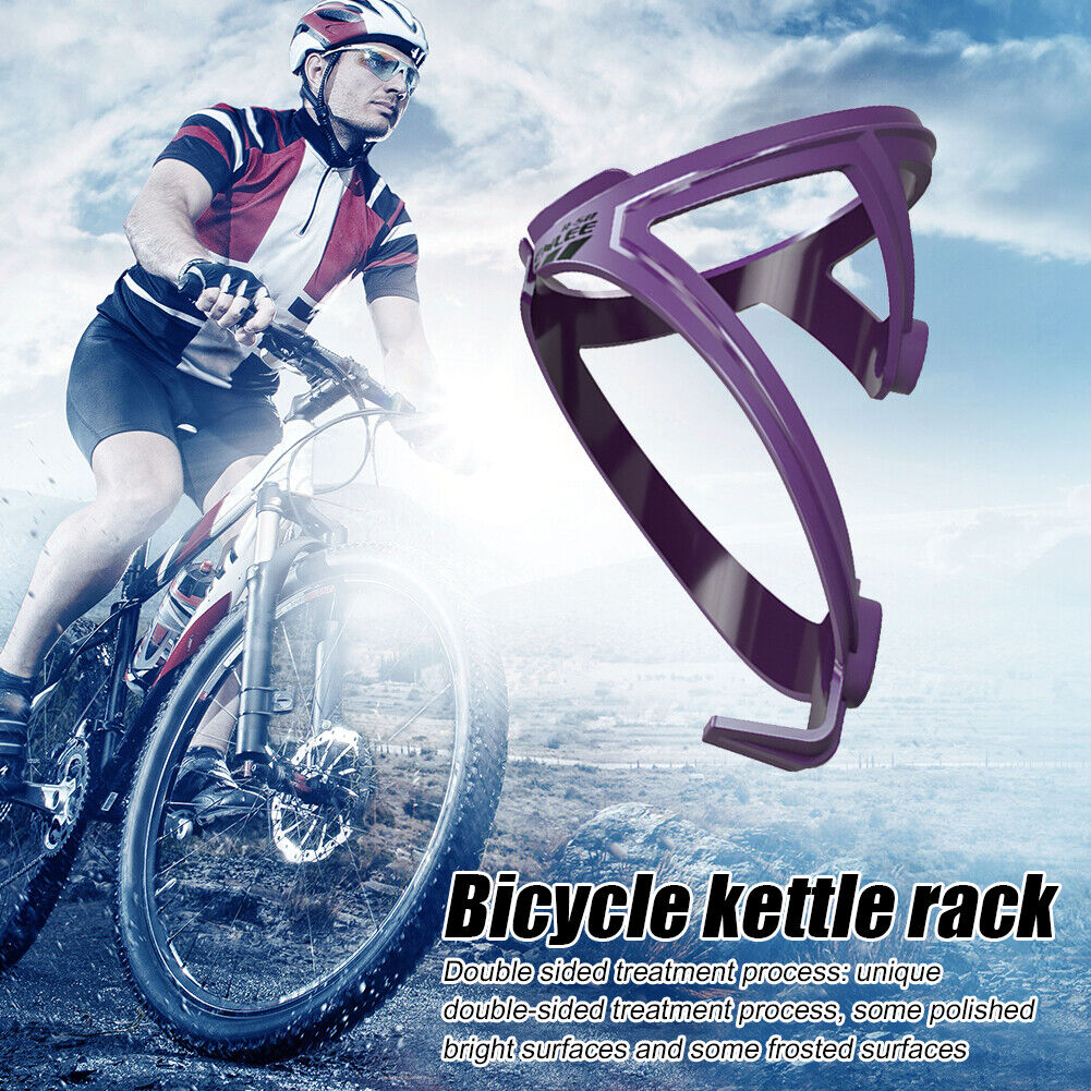 ENLEE Road Bicycle Water Bottle Holder Cages MTB Bike Kettle Rack (Purple)