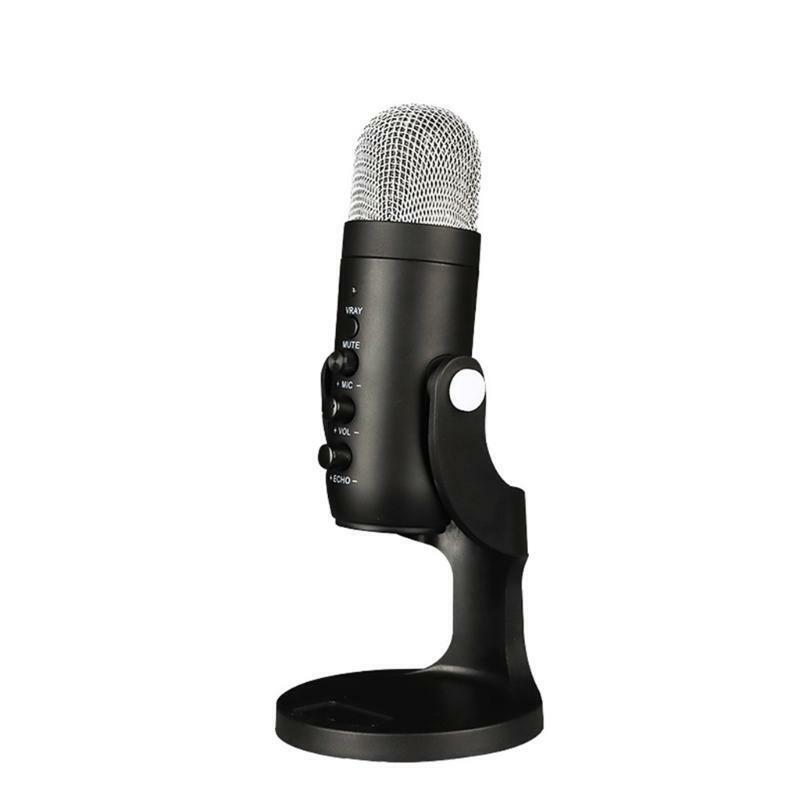 USB Omnidirectional Microphone Portable Small Mic Condenser Microphoe Recording