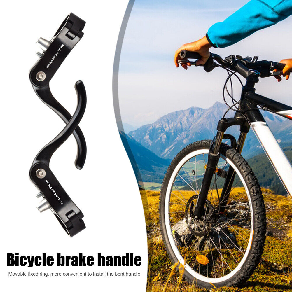 1 Pair 22.2mm Bicycle Brake Clutch Lever Cycling Bike Brake Handle (Black)