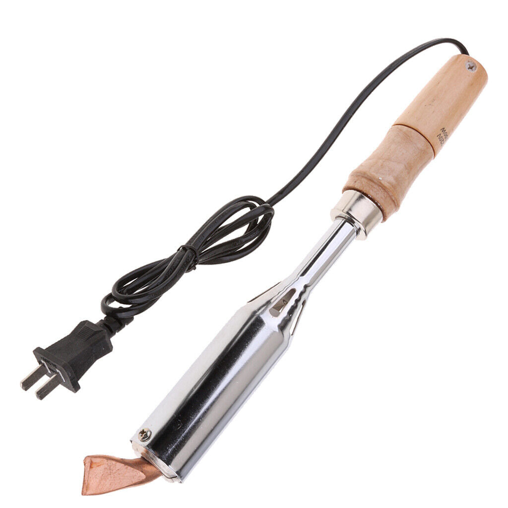 Electric soldering iron with wooden handle welding tool 220V 300W