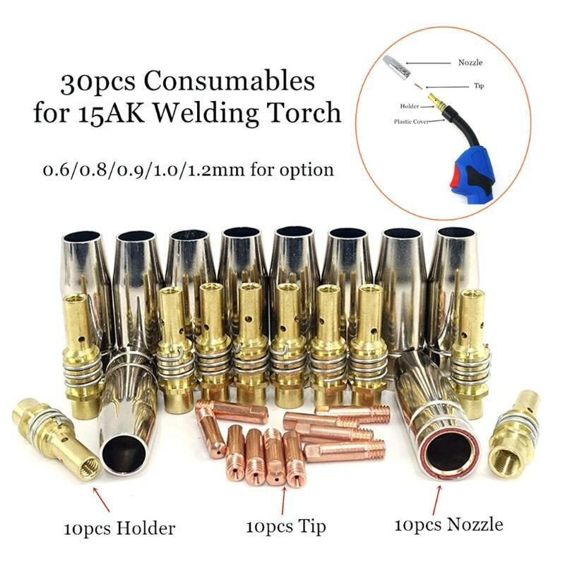 15 AK Welding Torch Consumables for Home Maintenance Repair Abrasion-resistant