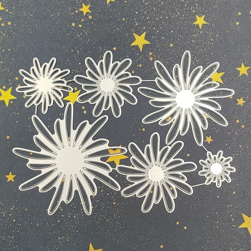 DIY Scrapbooking Stencil Flower Pattern Embossing Cutting Dies for Craft Decor