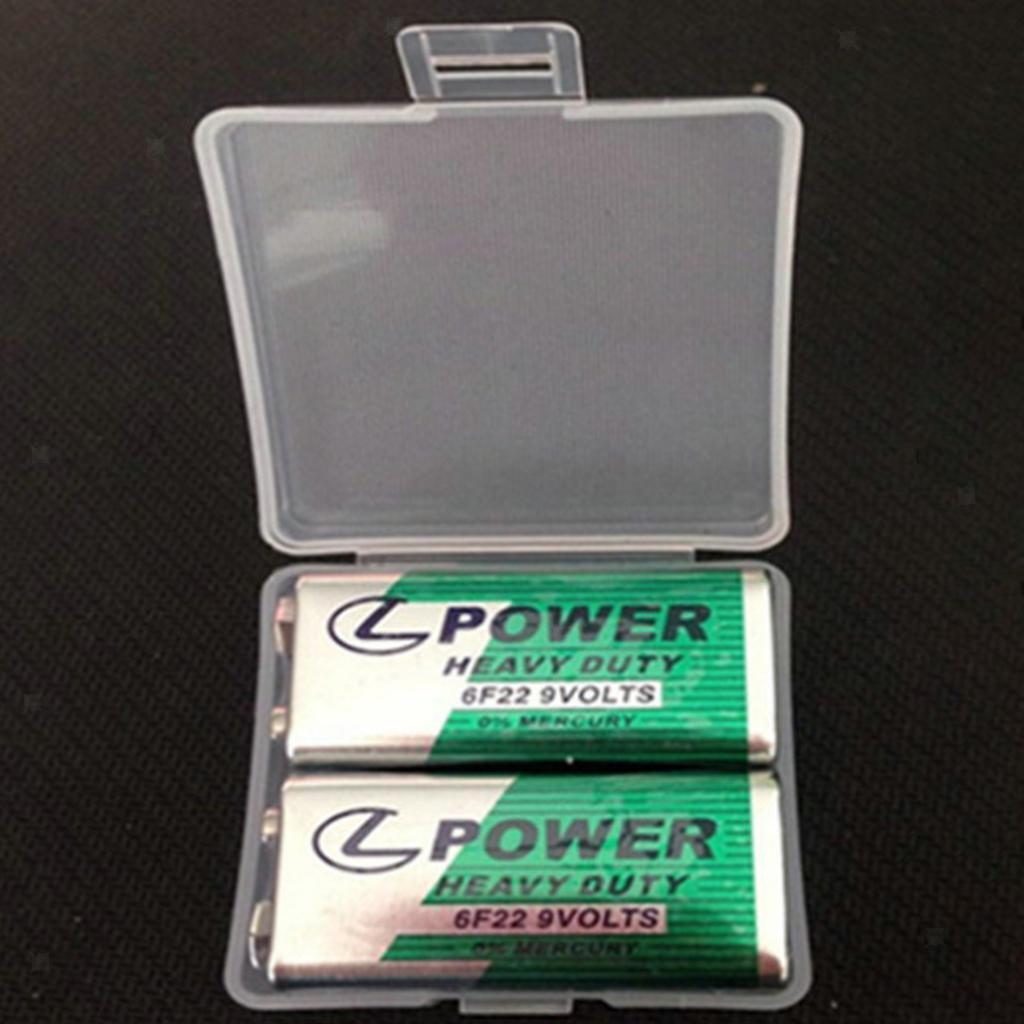 Lots 1 Battery Storage Box Case Battery Box for 2PCS 9V Battery Plastic