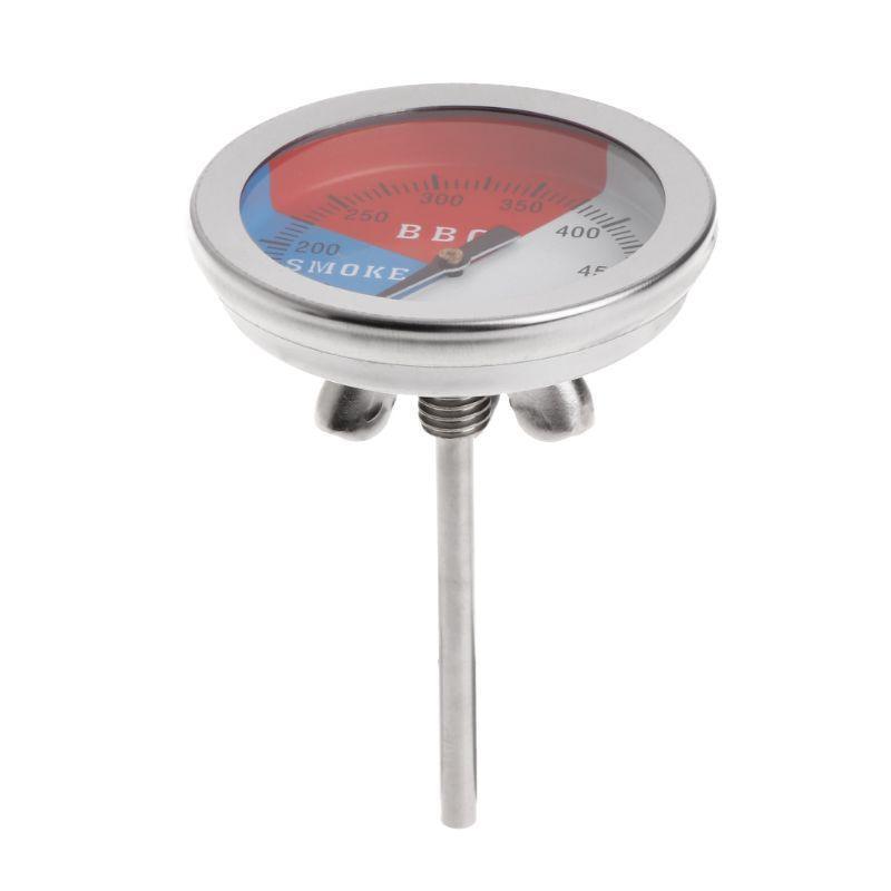 550F BBQ Thermo meter Gauge Barbecue Grill Wood Smoker Charcoal Heat Indicator