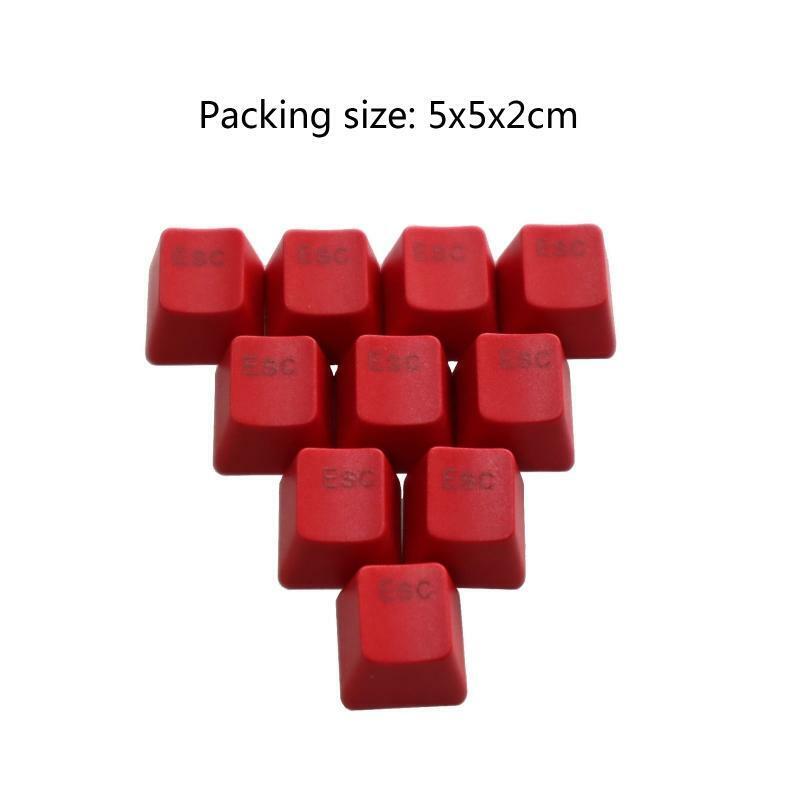 Red ESC Mechanical Keyboard Keycap PBT Personality R4 Keycap Light Transmission