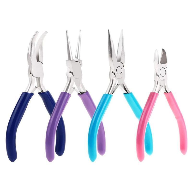 4 PCS Jewelry Making Tools Kit DIY Accessories Iron Made Multiple Fuction