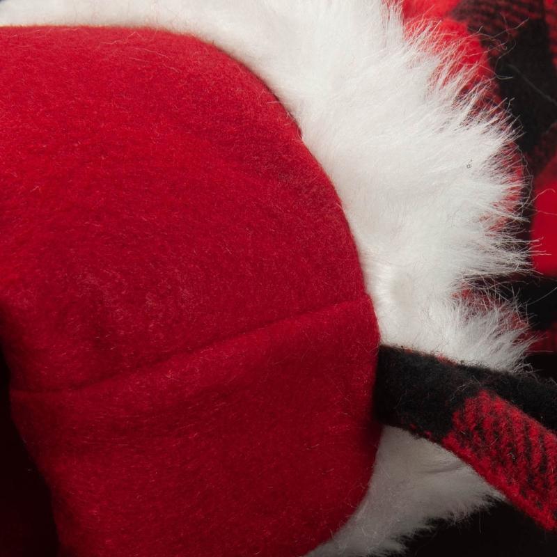 Christmas Stocking  Red Black Plaid Hanging Ornament Cute Gift Decoration