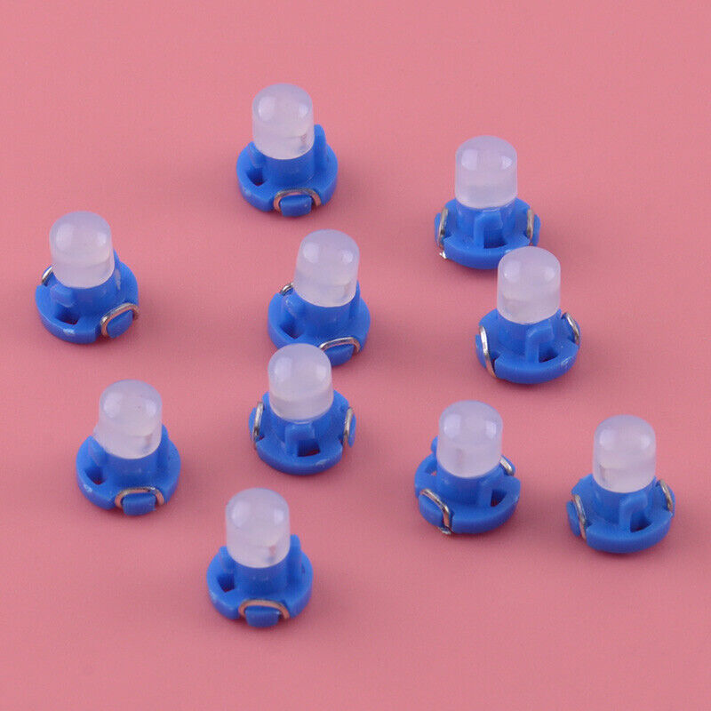 10pcs Blue Neo Wedge 1 SMD Car LED Bulbs T3 Instrument Climate Control Lights