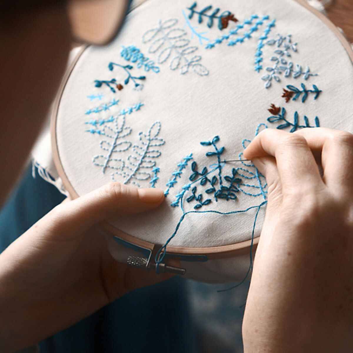 Embroidery Hoops Set 10 Pieces 3 inch Cross Stitch Hoop Ring for Art Craft