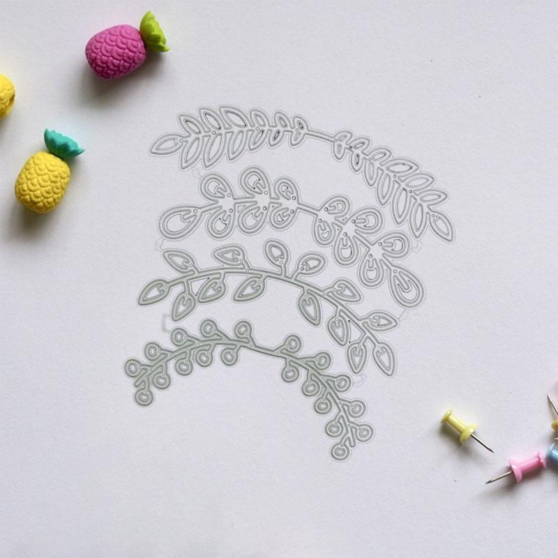 Branch Leaves Cutting Dies Photo Album Decoration Family Together Party Diary