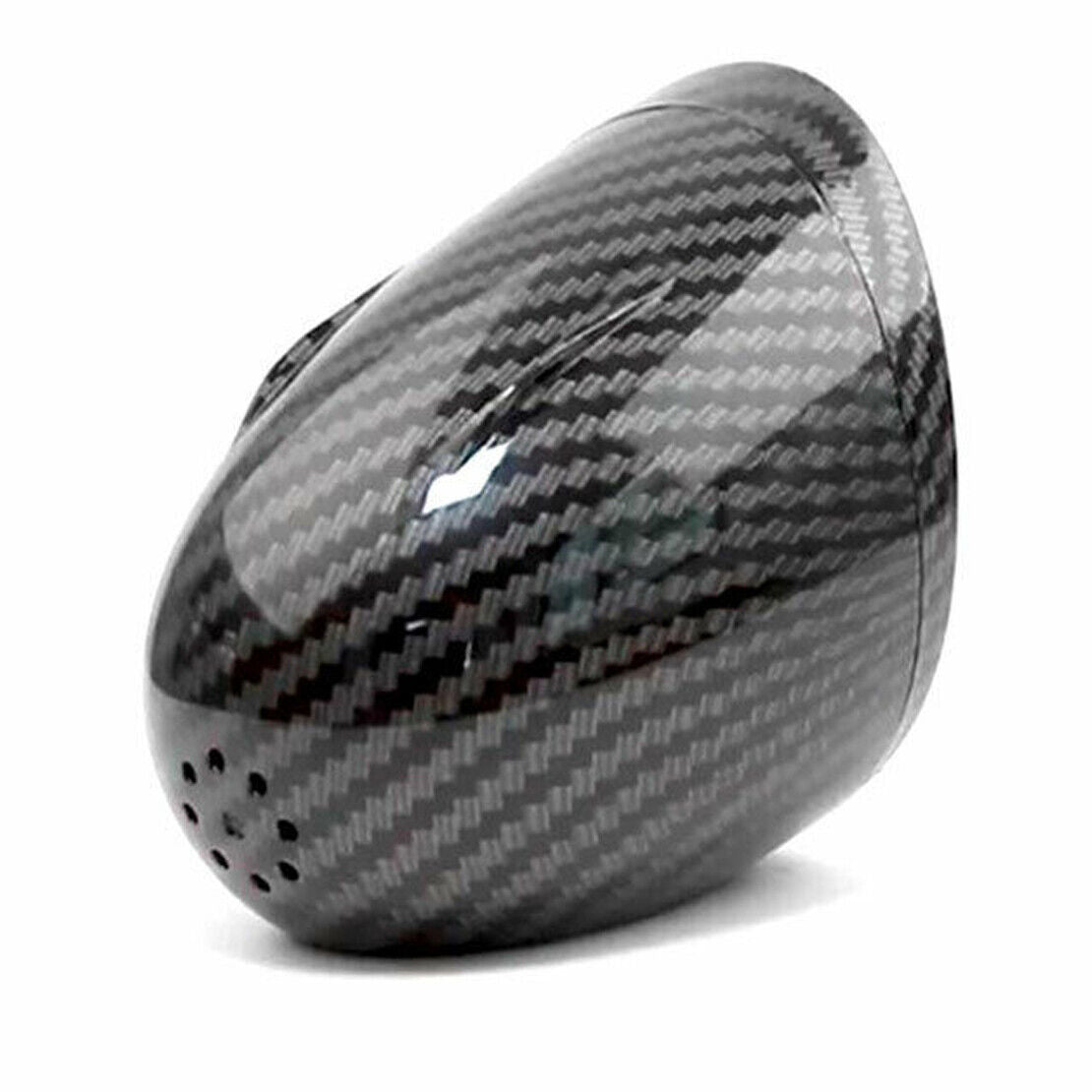 Carbon Fiber Texture Home Office Table Desk Car Interior Dashboard Round Clock