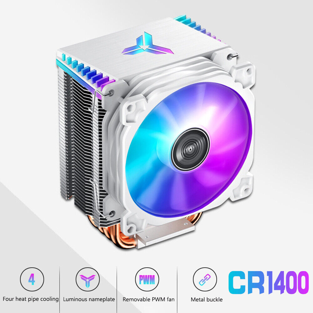 JONSBO CR1400 9cm 4 Pin CPU Cooler Fan DC 12V PWM Radiator for Intel/AMD