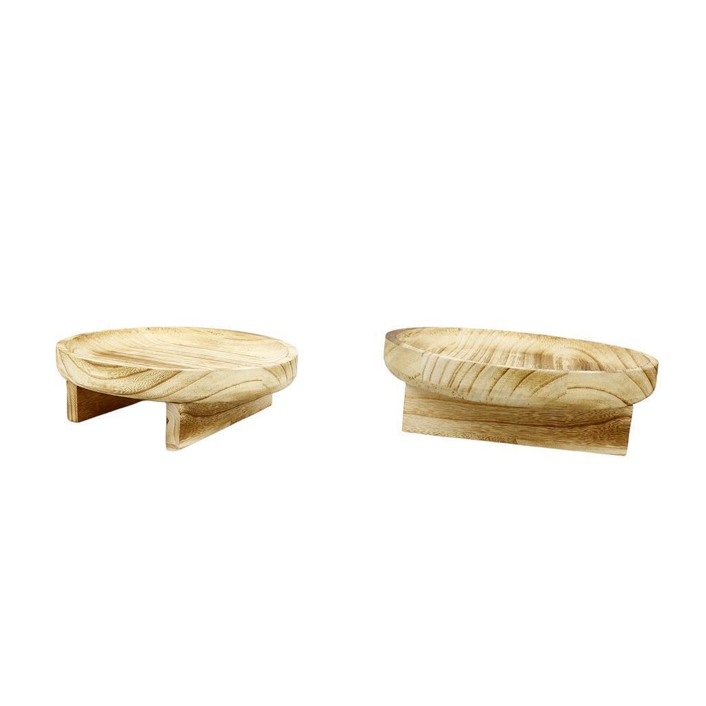 2x Wooden Plant Pot Riser for Porch Backyard Indoor Outdoor Flower Plant