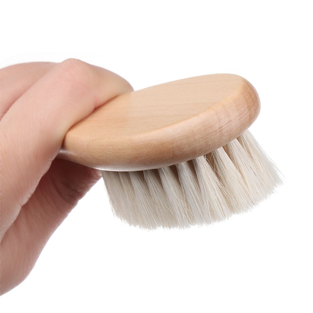 Soft Bristles Scrub Baby Hairbrush Natural Hair Brush Infant Comb Baby Brush