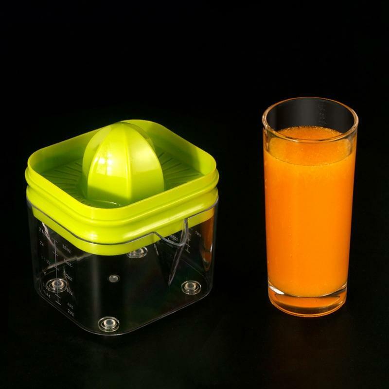 Orange Juicer Lemon Manual Hand Squeezer with Built-in Measuring Cup Grate Gift