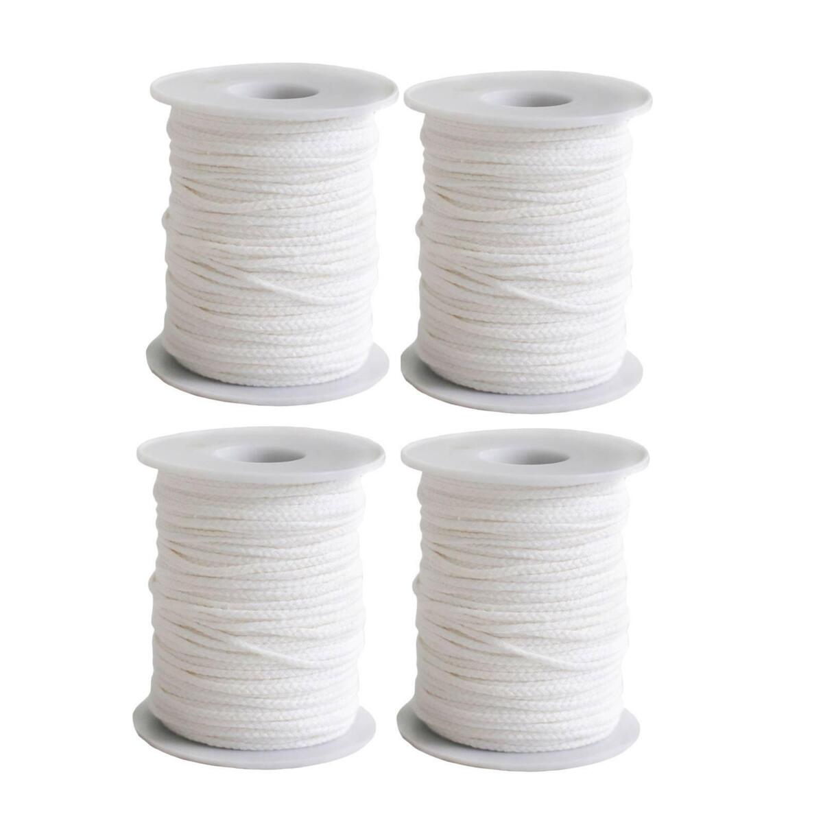 4  18Ply/ft 24Ply/ft Braided Candle Wicks 200FT 61M Candle Making