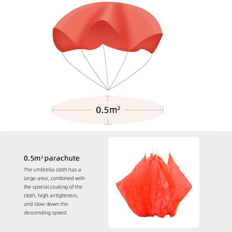1Kit Flight Safety Parachute Safety Umbrella for Mavic Air 2 Drone Flight Safety