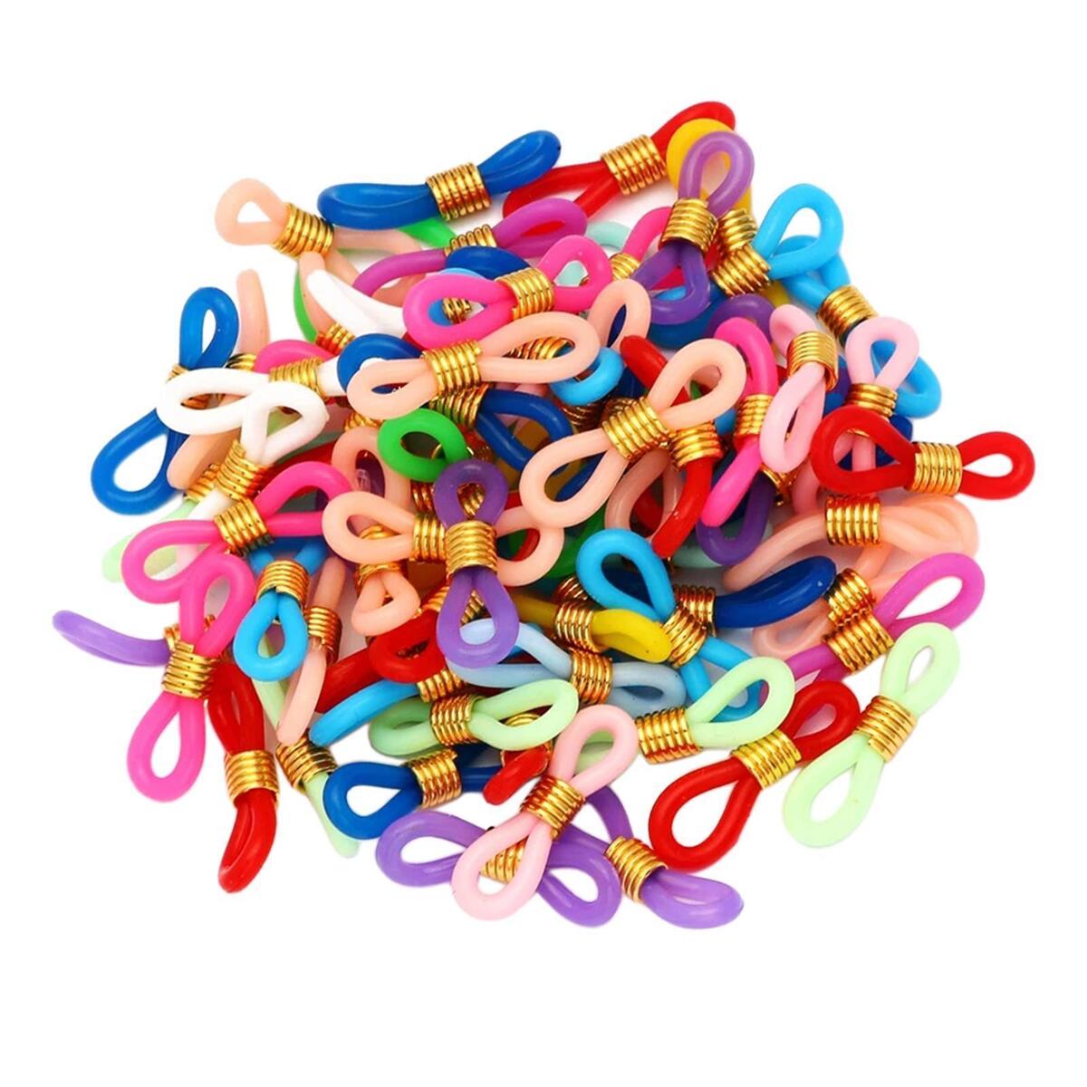 Pack of 100 Eyeglass Chain Strap Holder Loop Ends for Eyeglasses