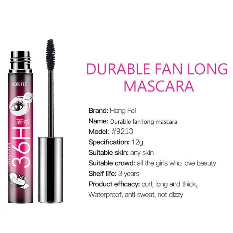 Voluminous Eyelashes Smudgeproof Mascara Waterproof 4D Silk Fiber Lash Mascara