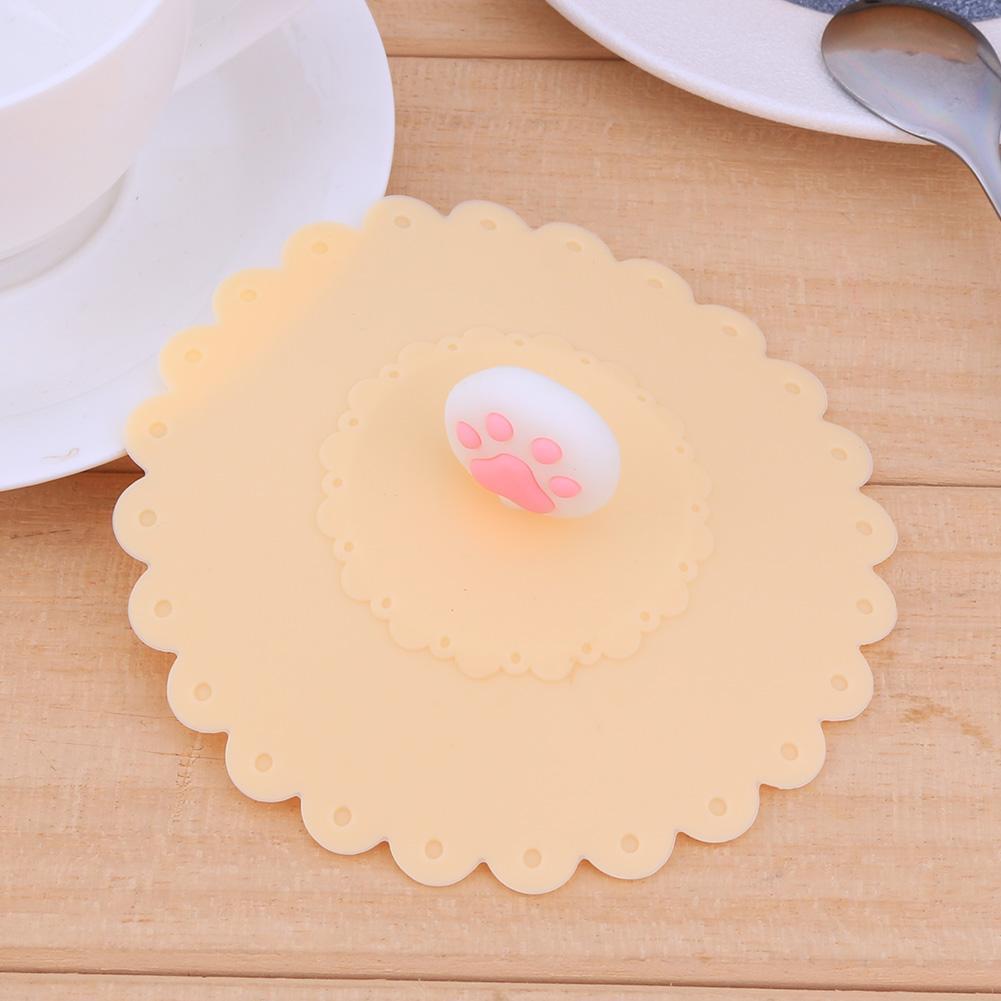Reusable Food-grade Silicone Cup Cover Heat-resistant Anti Dust Cup Lid(2)