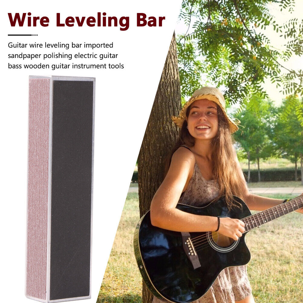 Guitar Sanding Leveling Bar Sandpaper Fret Leveling File Bass Luthier Tool