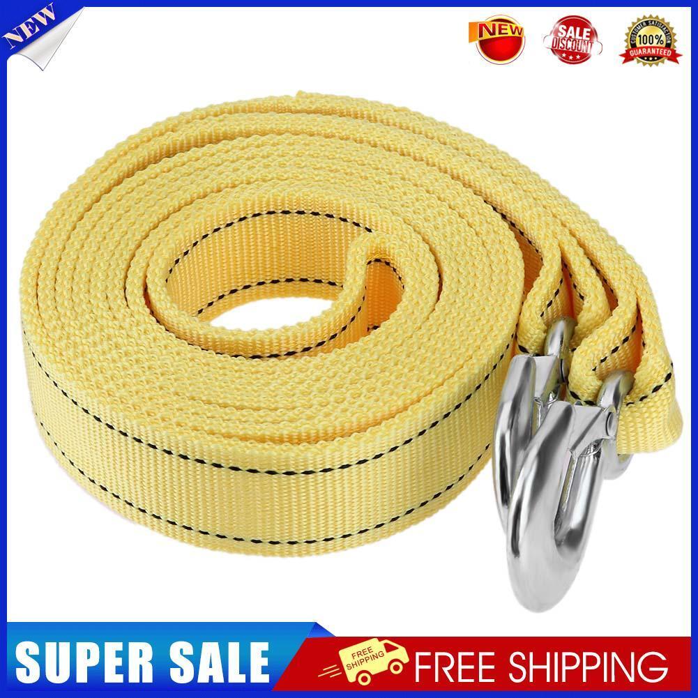 4m/13ft 5 Tons Car Van Tow Rope Heavy Duty Road Recovery Pull Towing Strap