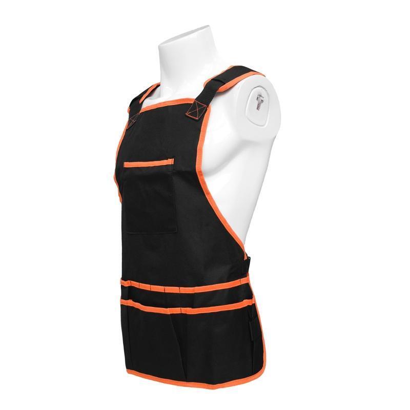 Double-layer Work Apron for Men Heavy Duty Oxford Cloth Tool Apron for Carpenter