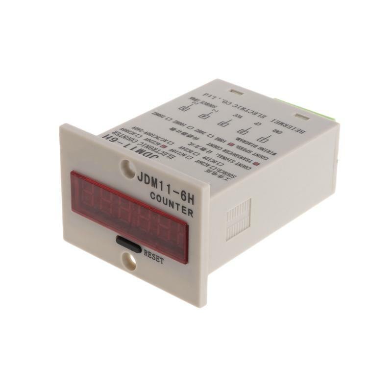 1-999999 Counter 6-Digit LED Display Adjustable NPN Photoelectric Sensor Switch