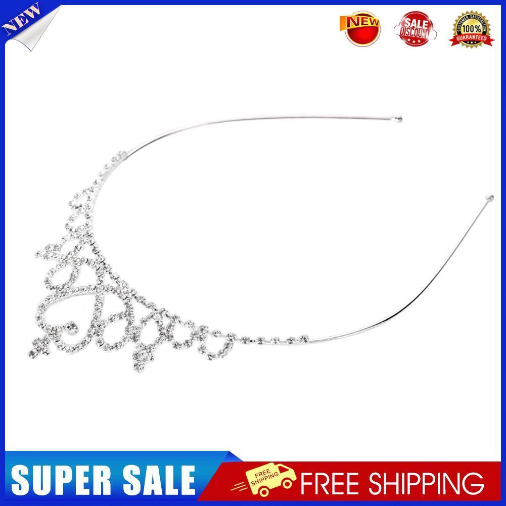 Rhinestone Crystal Tiara Hair Band Kid Girl Bridal Princess Prom Crown