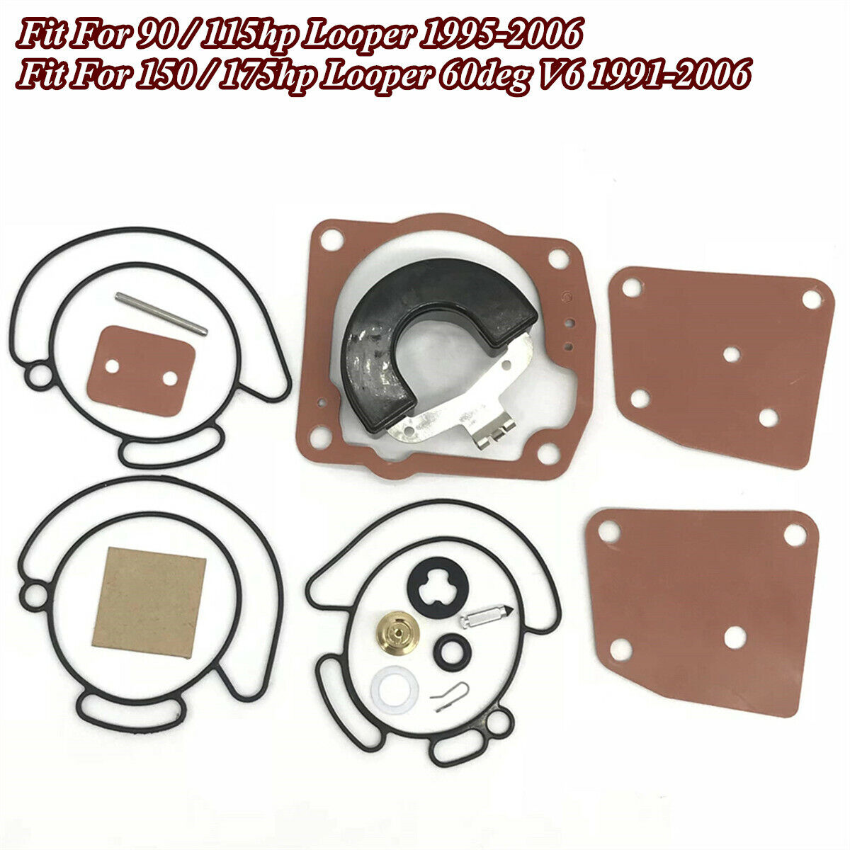 For Johnson and Evinrude Outboards Carburetor Carb Repair Kit with Float #438996