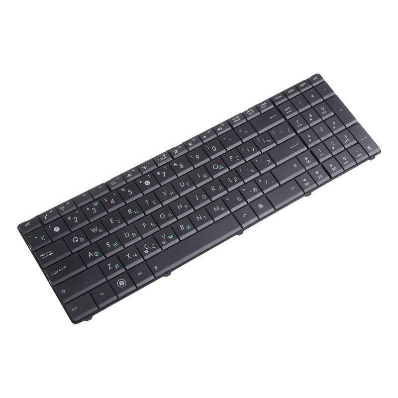 US Layout Russian Keyboard for ASUS- X53 X54H K53 A53 N53 N60 N61 Series, Black