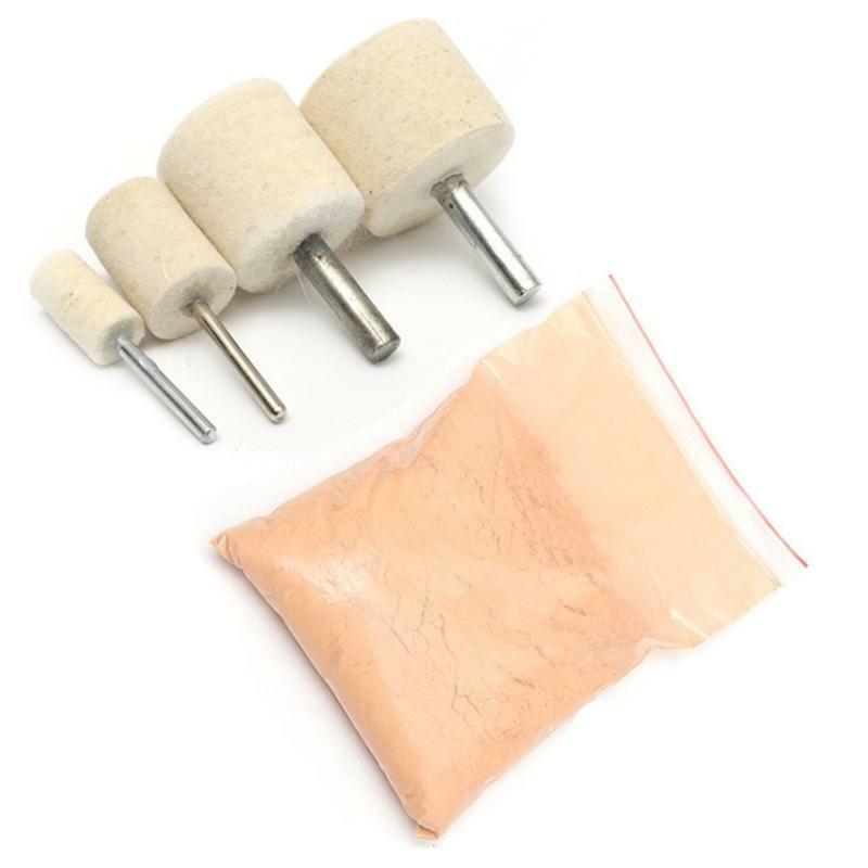 Useful 5pcs Polished Remover Tool Car Glass Polishing Kit Scratch Removal Powder